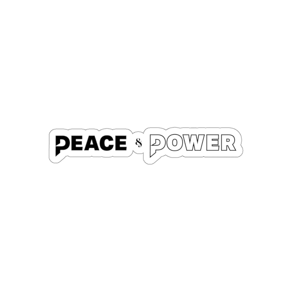 Peace & Power Die-Cut Stickers