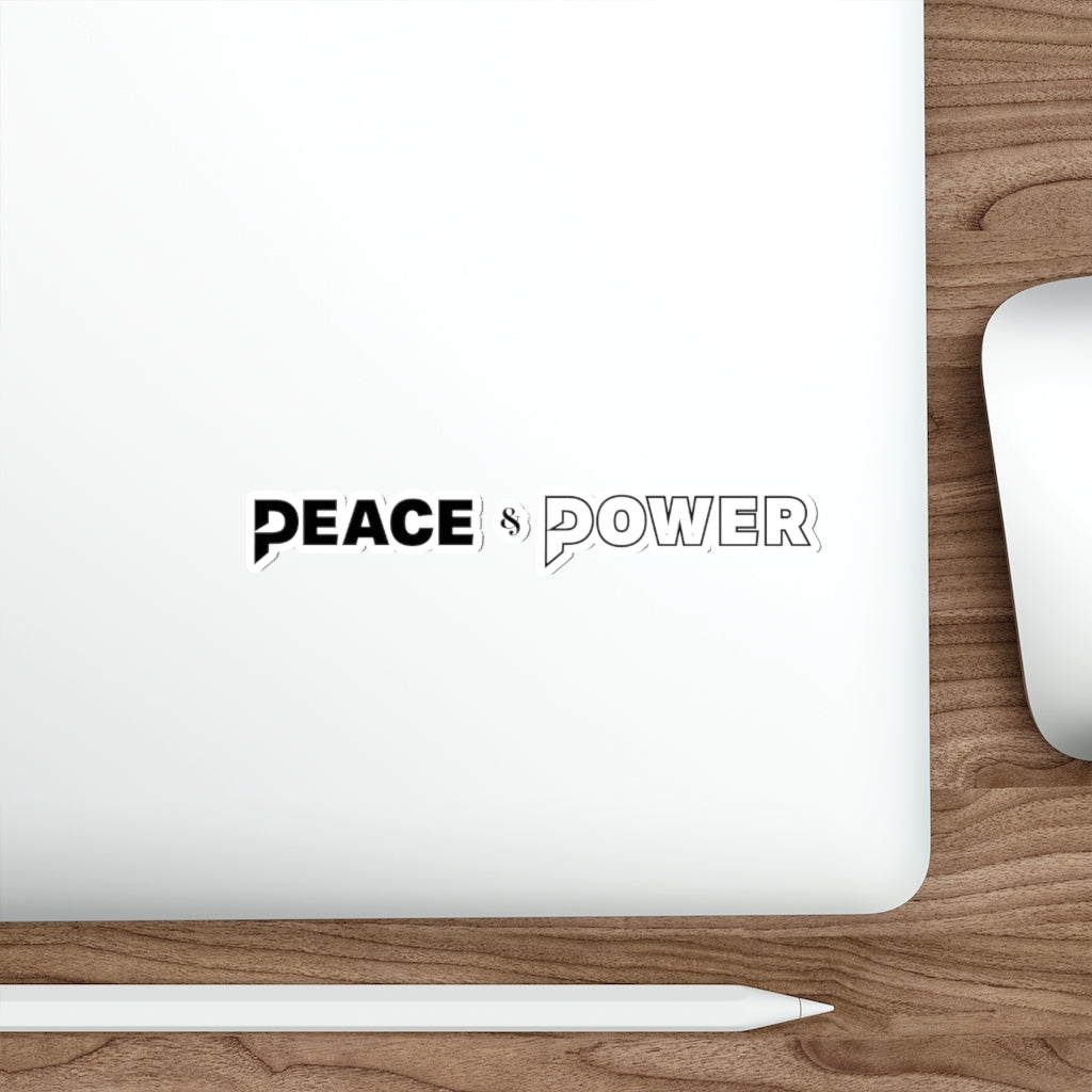 Peace & Power Die-Cut Stickers