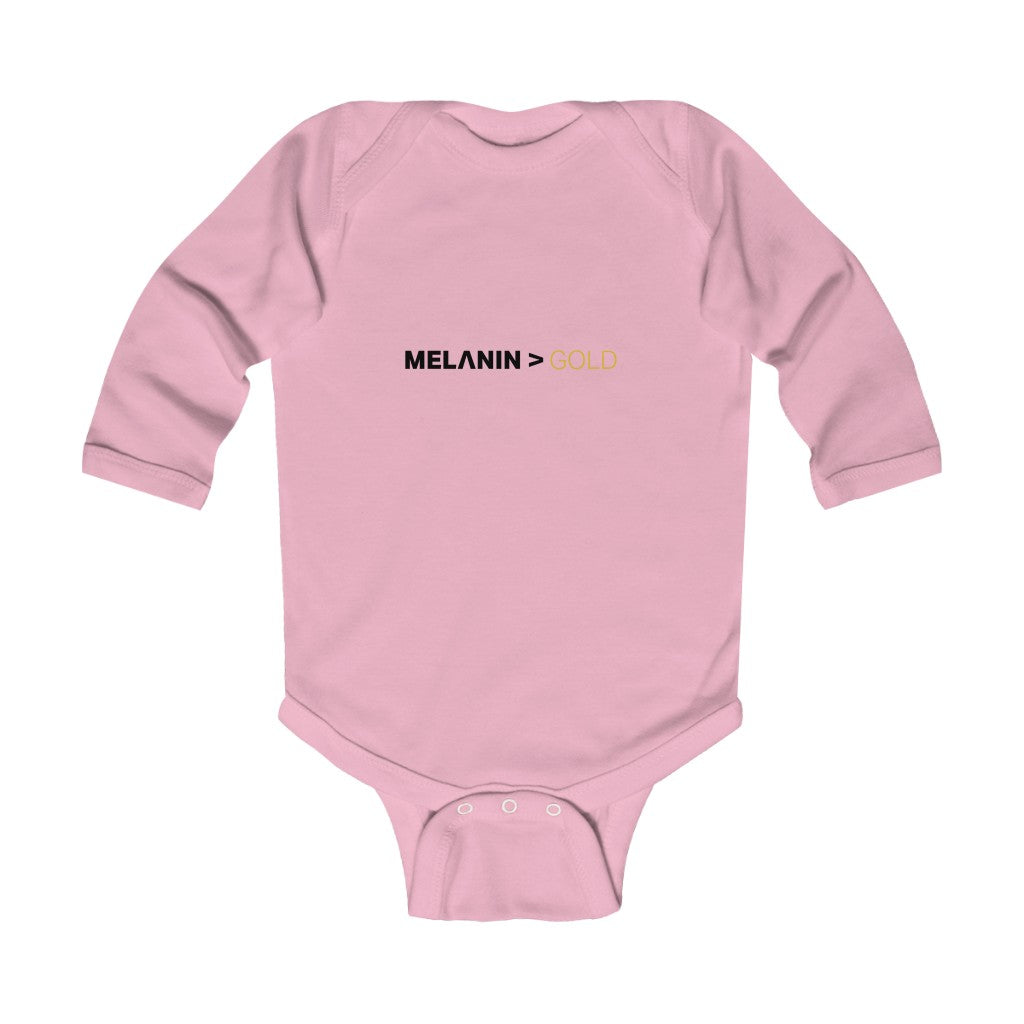 Melanin>Gold Infant Long Sleeve Bodysuit