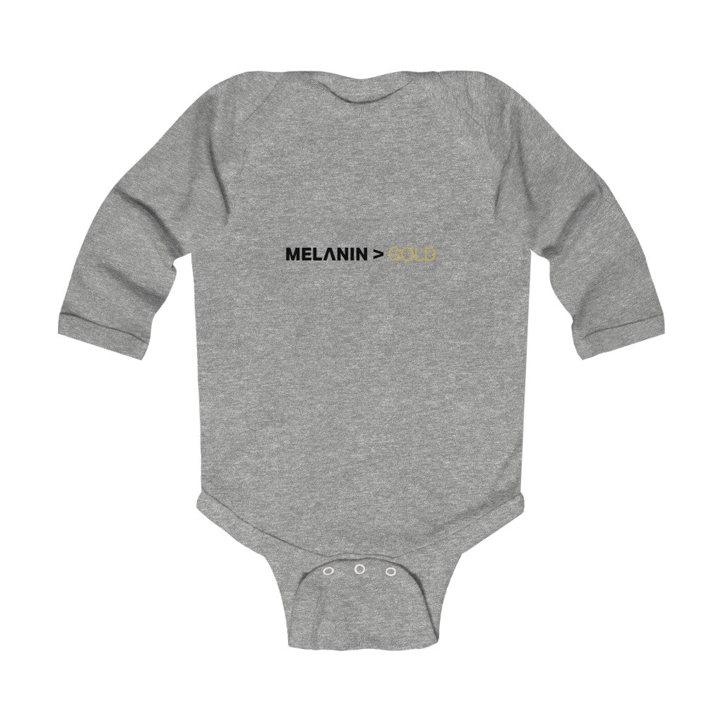 Melanin>Gold Infant Long Sleeve Bodysuit