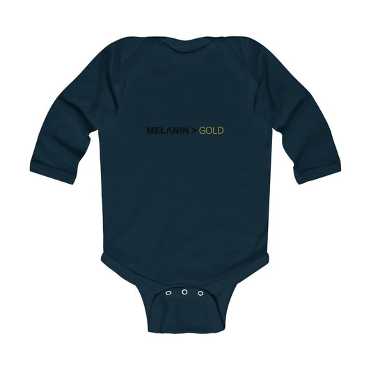 Melanin>Gold Infant Long Sleeve Bodysuit