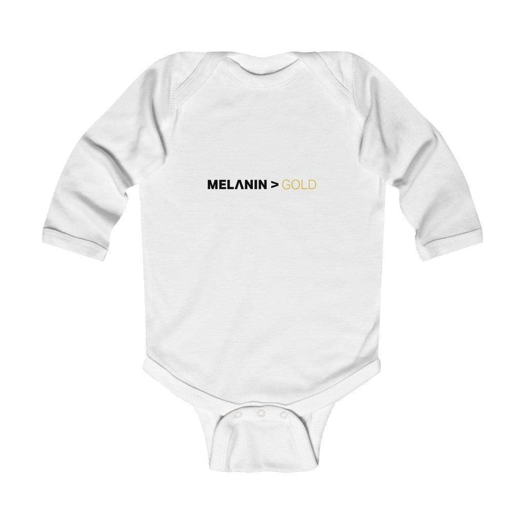 Melanin>Gold Infant Long Sleeve Bodysuit